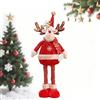 YANJINGHE Decorazione Natalizia a Forma di Alce, Bambola di Natale Telescopica, Bambola Natalizia in Piedi con Alce, Decorazione Stagionale Babbo Natale, Pupazzo di Neve, Alce, per Casa e Ufficio (C)