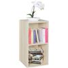 WOHNLING Scaffale 30x30x60 cm Legno Sonoma, Libreria Piccola | scaffale stretto con 2 grande scomparti, scaffale moderno per libri e decorazioni, scaffale d'appoggio per bagno e ingresso