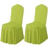 BUAOGDVG Gonna Parson Fodere for sedia rimovibili elasticizzate in spandex lavabile | Fodera protettiva for sedia attrezzata for cene, feste, cerimonie(Lime Green,2)