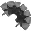 LIFKICH 7pezzi Pannello di Griglia in Plastica per Ricamo, Rete Canvas per Borse Preformate, Nero, 13.9 x 13.2, per Household Storage Baskets