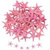 QUARKZMAN 60Pcs 0.4-0.8 Piccole Stelle Marine Naturali Conchiglie Rosa | Per Fai Da Te Matrimoni Tema Spiaggia Party Casa Vasi DIY Crafts, All'Ingrosso