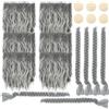 GLEAVI Barba da Gnomo Pretagliata in Poliestere, per DIY | Accessori per Gnomi Plush e Barba degli Gnomi, Morbida sulla Pelle, per Progetti Creativi e Decorazione Natalizia