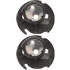 SHOWERORO Custodia Bobina per Macchina da Cucire, 2 Pezzi Nero Plastica Metallo | Ricambio per Uso Domestico e Ricamo, Installazione Semplice, Forniture per Cucito, Fai da Professionale