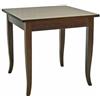 Vicentini arreda TAVOLO IN LEGNO FISSO ARTE POVERA NOCE SCURO CUCINA BAR RISTORANTE (120 x 80)