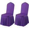 BUAOGDVG Gonna Parson Fodere for sedia rimovibili elasticizzate in spandex lavabile | Fodera protettiva for sedia attrezzata for cene, feste, cerimonie(Purple,2)