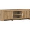 PUGYNBK Mobile TV 130 cm rovere Artisan con cassetti | Legno resistente, maniglie in metallo, ampi ripiani, facile da pulire, per soggiorno