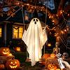 GHRATSA Fantasma Halloween Altalena, Decorazione Halloween per Esterni | Fantasma Oscillante, con Telecomando e LED