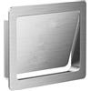 JuanNest Sportello Del Cestino Apribile Lateralmente, Copertura Per Bocca Di Raccolta Integrata In Acciaio Inox 304, Coperchio Per Discesa Dei Rifiuti Incasso,Uso Commerciale E Residenziale Style A,Silver