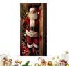 Generico Copertura Decorativa per Porta di Natale,Sfondo Festivo,Copriporta Decorativo A Tema Babbo Natale per Il - per Cortile Vetrina Ingresso Finestra a Bovindo Festa Vigilia Fotografia Sfondo