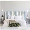 ROTULA TU MISMO Pannello per letto in PVC, stampa HD su PVC, effetto legno, pannello originale ed economico, dimensioni 115 x 60 cm, vinile per testiera letto creativo senza rilievo, leggero, elegante, resistente