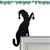 usefulbeauty Decorazione ad Angolo per Porta di Natale, Pannello angolare per Porta di Natale | Decorazione ad Angolo da Parete Gatto Nero | Decorazione e Ornamento della Cornice della Porta dei