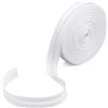 DOPENSPI Nastro sbieco semplice piegato, 25 m, 20 mm, in cotone bianco | Nastro sbieco per cucito, per fai da te, cucito, orlo, bordatura, orlo, fai da te