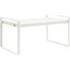 LXKJDS Scaffale allungabile armadio cucina 34-63 cm portaoggetti regolabile in | Allungabile 34-63 cm, 10 kg. Ferro 0,8 mm antiruggine. Doppio spazio portaoggetti armadio cucina bagno. Elegante bianco