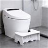 Krylen Sgabello WC in legno per bagno ergonomico Poop Stool con seduta ottimale, poggiapiedi salvaspazio e robusto per adulti e bambini