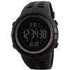 Redlemon Orologio sportivo militare con display digitale, impermeabile, display retroilluminato, con cronometro, allarme, dual time, timer, cinturino regolabile, modello 1251