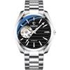 DAXIAOYU Orologio da polso da uomo automatico scheletro, casual, quadrante grande, meccanico, a carica manuale, impermeabile, luminoso