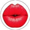 Generic Slipmat Slip Mat Scratch Pad Feltro per qualsiasi 12 LP DJ Vinyl Giradischi Giradischi Grafica personalizzata - Lips Kiss