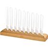 Sonic Energy Planetary Therapy Tuning Fork Holder (contiene 27 pezzi) - MADE IN EUROPA - per meditazione, guarigione del suono e yoga, legno di faggio
