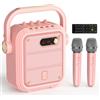 JYX Canta tu Karaoke 2026 Adulti con 2 Microfoni, 100W Cassa Bluetooth | 24 Autonomia, Regolazione Bassi/Alti, Processore DSP Dual-Core per karaoke Adulti Bambini, Compatibile con TF/USB/AUX/TWS