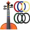 LUTER 6 Rotoli Adesivo Tastiera Violino, 3mm Guida Dito Violino Violoncello Adesivi per Tastiera Violino Guida per Dita per Violini e Vari Strumenti Orchestrali (5 Colori)