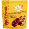 Life PARTYCOLARI Mandorle al Gusto Pizza, Snack in Pratico Sacchetto Richiudibile, Vegetariano, Non Fritto, 125 g