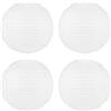 Aflytep 4 x Paralume per lanterna in carta giapponese cinese per matrimonio di festa, 50 cm (20 pollici), bianco crema