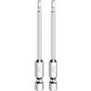 QUARKZMAN 2pz H2,5 Punte per Cacciavite Testa Esagonali 2,5mm Punta Piatta Metrica 1/4 Attacco Esagonale 75mm (3) Chiave a Bussola Cacciavite Elettrico Cromato Punta Magnetica Lunga