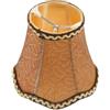 OSALADI Lampada a sospensione in bronzo a L-glutammina media lampadario da tavolo L-E lampade da ufficio, paralume ottagonale in tessuto L-teanina