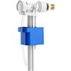 QWORK® Valvola di Riempimento per Cassetta WC G3/8 & G1/2 in Ottone, Valvola a Galleggiante Regolabile per Cassetta WC, Silenziosa e a Risparmio Idrico, Ricambio per Serbatoi in Ceramica e Plastica