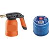 CRISCUOLO Brico Store CRISCUOLO BRICOSTORE Saldatore a Gas con Accensione Piezo, Cartuccia Butano 190g, Ugello 0,25 mm, Arancione e Nero