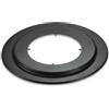 MAKA change your life quality MAKA Rosone Curva 90 Canna Fumaria Legna Nero Ø 130 mm | Acciaio verniciato antracite anti graffio, De 220-280 mm, finitura per canale da fumo a vista uso interno