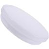 ABOOFAN Paralume in Acrilico Bianco Opaco per Ventilatore a Soffitto Diffusione Uniforme della Luce, Facile Installazione, Design Essenziale per Festa Estiva in Ambienti Notturni