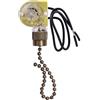 TopHomer Interruttore a catena di ricambio ZE-109 Interruttore luce ventilatore a soffitto doppio cavo on-off velocità per ventilatore lampada, bronzo
