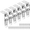 ShiLiuYiDaLe 6 Pz Chiusura a Leva, Chiusura a Molla in Acciaio Inossidabile, clip di serraggio per cassetti, cassettiere, armadietti, chiusure, con viti