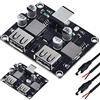 DAOKAI 2 pezzi 6-32V 9V 12V da 24V a 5V Modulo di ricarica rapida Dual USB QC3.0 QC2.0 Convertitore buck DC-DC Step-Down Quick Charger Circuit Board con cavo di alimentazione CC