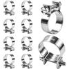 Moosswee Mini fascette stringitubo da 20-22 mm, 10 pezzi, in acciaio inox | Fascetta per tubo della benzina, iniettore di carburante, antiruggine e resistente alla corrosione, per tubo di scarico