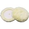 Sogoluat Disco tampone in lana di pecora naturale da 15,2 cm (17,8 cm) | Lana di pecora naturale, più aggressiva della schiuma, potenza di taglio superiore, diametro 15,2 cm