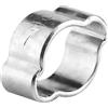 Fafeicy Fascette stringitubo a 2 orecchie zincate 5-7 mm 10 pezzi | Ferro zincato, per tubi carburante silicone e gomma, morsetti per tubi auto, serraggio con pinza, 10 pezzi