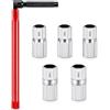 Chixenn 6 Pezzi Chiave per Rubinetto Sottolavello, 8 a 12 mm, Chiave per Rubinetto Sottolavello con Inserti Intercambiabili, Utensile di Montaggio per Lavello, Lavabo, Bagno, Cucina e Installazioni Idrauliche
