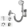 IUSOT Doccetta per lavello, doccetta per lavandino, set di prolunga con 3 modalità, adatto per adulti e bambini, tubo da 1,5 m, in acciaio inox