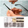 KARELLS Viti Occhiali,Viti per Occhiali Kit Riparazione,Set di Piccole Viti,Viti Autoperforanti,Micro Kit di Riparazione Viti,Mini Viti Autofilettanti,Viti Autoperforanti,per Occhiali da Vista,500 Pezzi