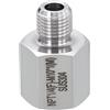 Rebower Adattatore Da Maschio A Femmina M8*1 Maschio X 1/8 Femmina NPT | 1 Pezzo, In Acciaio Inox 304, Raccordo Estensione Tubo, Per Industria Trasferimento Fluidi Domestico