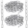 AISHOW 2 Pezzi M4 Catena in Acciaio Inossidabile 2M*4mm Catene a Maglie Saldate Catena in Acciaio Inox 304 per Collegare e Appendere Catene