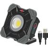 Brennenstuhl Faretto LED Portatile da Lavoro Ricaricabile, SH 1000 MA, Lampada Tascabile con Magnete e Moschettone per Fissaggio - Cantiere, Officina e Campeggio, IP54, 10W, 1000lm