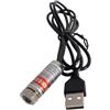 BEITESI Modulo laser a linea rossa Modulo laser industriale Focus regolabile Lunghezza della linea 39 ″ Diametro del connettore USB 12mm（traverse-1pack）