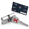CISA Cilindro Europeo CISA AP4 S, Serratura di Sicurezza Anti-Effrazione, 35-50 mm, con Security Card