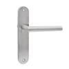 domino Maniglia per porta cieca | Maniglia lunga | Maniglia per porta della camera, cantina e porta interna | Forma a L | Raccordi per porta in acciaio inox | Maniglia per porta argento | STELLA INX