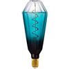 EGLO XXL Lampadina dimmerabile E27, LED a spirale retrò grande | formato, lampadina vintage extra grande decorativa in petrolio e nero, 4 Watt, 120 Lumen, luce calda 2000 K, lunghezza