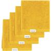 Osama Home PANTONE - Lavette Bagno 30x30 cm, 4 Pezzi in Spugna di Puro Cotone 100% Certificato OEKO-TEX, Set Asciugamani Bagno Piccoli Multiuso Morbidi e Assorbenti Validi anche come Panno Struccante Viso