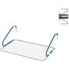 H&H Colombo, Stendibiancheria da Poggiolo Balcony in Acciaio Antiruggine con 2 Braccia Regolabili in Plastica Colorata, Superficie Stendibile 10 Metri, Capacità 5 kg - Made in Italy